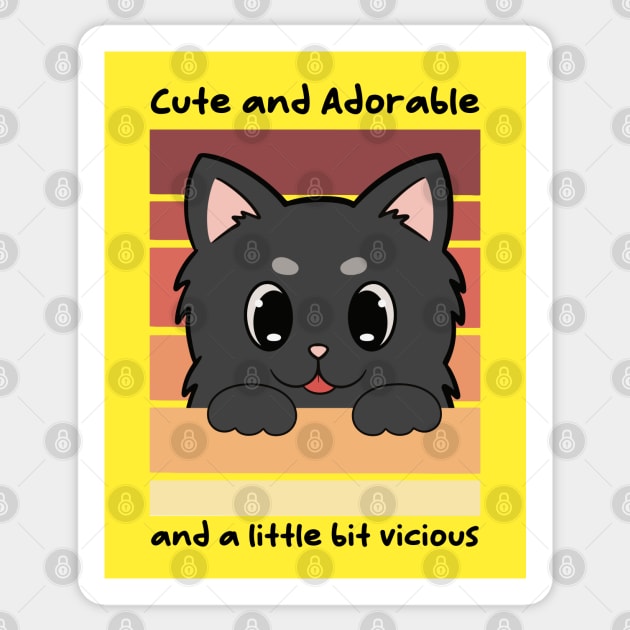 Cute Adorable and a little bit vicious Sticker by JTnBex